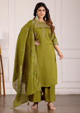 Stylish Anarkali Kurti Set with Plazo & Dupatta