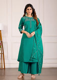 Stylish Anarkali Kurti Set with Plazo & Dupatta