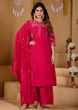 Stylish Anarkali Kurti Set with Plazo & Dupatta