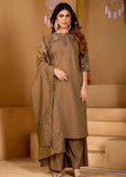 Stylish Anarkali Kurti Set with Plazo & Dupatta