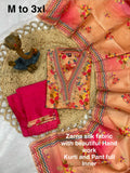Elegant Straight Kurti Pant Dupatta Set