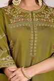 Stylish Anarkali Kurti Set with Plazo & Dupatta