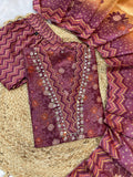 Elegant Straight Kurti Pant Dupatta Set