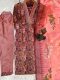 Elegant Straight Kurti Pant Dupatta Set