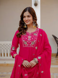 Elegant Straight Kurti Pant Dupatta Set