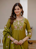 Elegant Straight Kurti Pant Dupatta Set