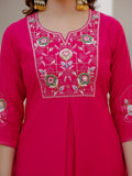 Elegant Straight Kurti Pant Dupatta Set