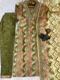 Elegant Straight Kurti Pant Dupatta Set