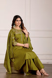 Stylish Anarkali Kurti Set with Plazo & Dupatta