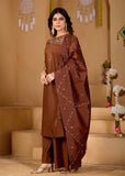 Stylish Anarkali Kurti Set with Plazo & Dupatta