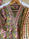 Elegant Straight Kurti Pant Dupatta Set