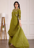 Stylish Anarkali Kurti Set with Plazo & Dupatta