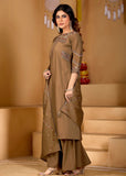 Stylish Anarkali Kurti Set with Plazo & Dupatta