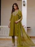 Elegant Straight Kurti Pant Dupatta Set