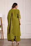Stylish Anarkali Kurti Set with Plazo & Dupatta