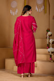 Stylish Anarkali Kurti Set with Plazo & Dupatta