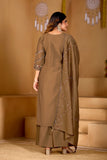 Stylish Anarkali Kurti Set with Plazo & Dupatta