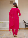 Elegant Straight Kurti Pant Dupatta Set