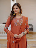Elegant Straight Kurti Pant Dupatta Set