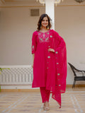 Elegant Straight Kurti Pant Dupatta Set