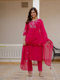 Elegant Straight Kurti Pant Dupatta Set