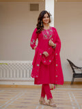 Elegant Straight Kurti Pant Dupatta Set