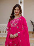 Elegant Straight Kurti Pant Dupatta Set