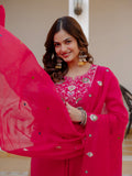 Elegant Straight Kurti Pant Dupatta Set