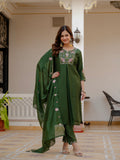 Elegant Straight Kurti Pant Dupatta Set