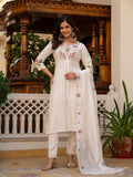 Elegant Straight Kurti Pant Dupatta Set