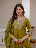 Elegant Straight Kurti Pant Dupatta Set