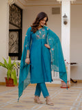 Elegant Straight Kurti Pant Dupatta Set