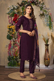 Elegant Straight Kurti Pant Dupatta Set