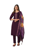 Elegant Straight Kurti Pant Dupatta Set
