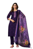 Elegant Straight Kurti Pant Dupatta Set