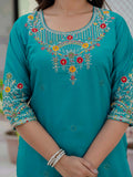 Elegant Straight Kurti Pant Dupatta Set