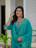 Elegant Straight Kurti Pant Dupatta Set