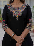 Elegant Straight Kurti Pant Dupatta Set