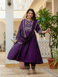 Roman Silk Layered Kurta Set