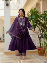 Roman Silk Layered Kurta Set