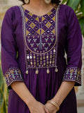 Roman Silk Layered Kurta Set