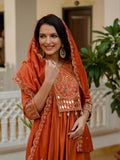 Roman Silk Layered Kurta Set