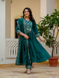 Roman Silk Layered Kurta Set