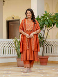 Roman Silk Layered Kurta Set
