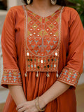 Roman Silk Layered Kurta Set