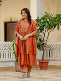 Roman Silk Layered Kurta Set
