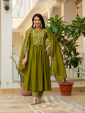 Roman Silk Layered Kurta Set