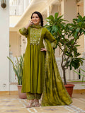 Roman Silk Layered Kurta Set