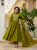 Roman Silk Layered Kurta Set