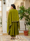 Roman Silk Layered Kurta Set